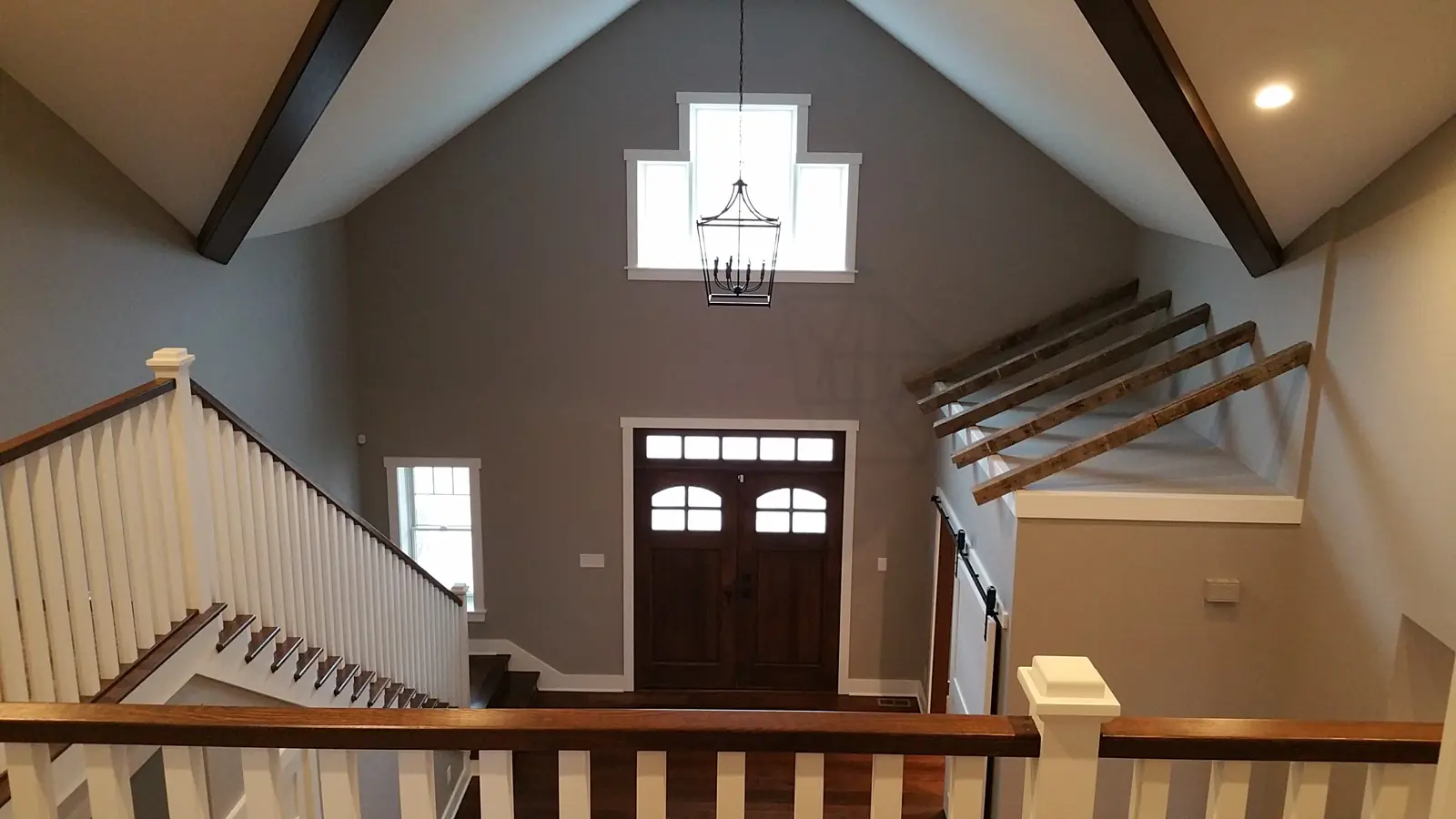 Vaulted great room with freshly painted ceiling and trim in Avon, IN